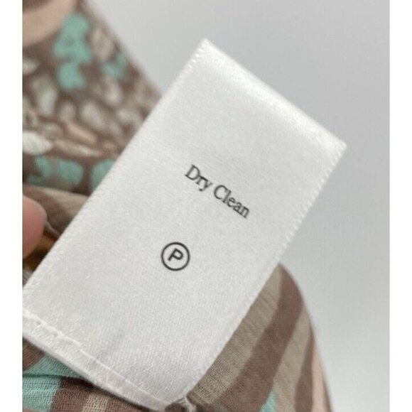 Coldwater Creek 100% Silk Asymmetrical Sheer Floral Blouse Sz S/M Fairycore Boho - Picture 8 of 12